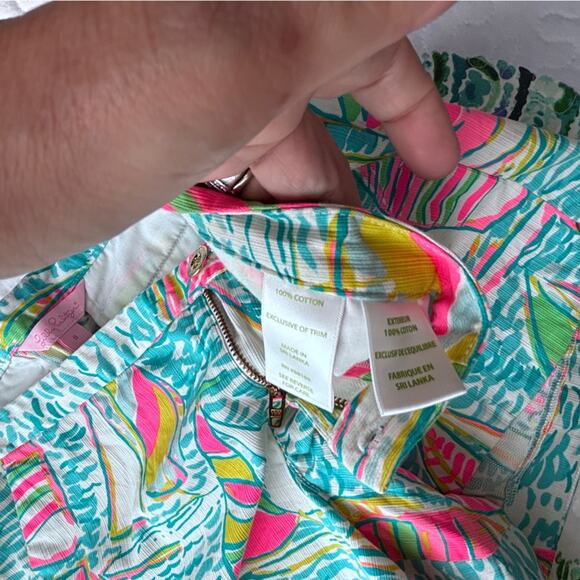 LILLY PULITZER Adie Short You Gotta Regatta Resort Beach Summer Sail Boat Size 8 - Picture 4 of 7